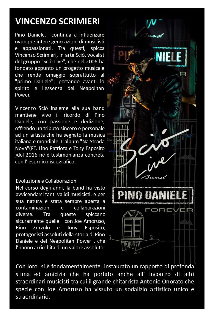 NOTE DI VITA VINCENZO SCRIMIERI E LA Scio Live band
